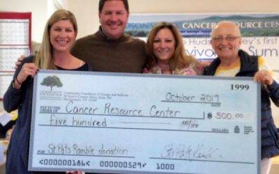 St. Pat’s Ramble Cancer Resource Center Donation